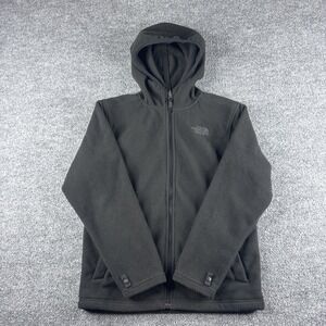 The North Face Hoodie Boy L Green Jacket Fleece Pullover Full Zip Hiking Gorp